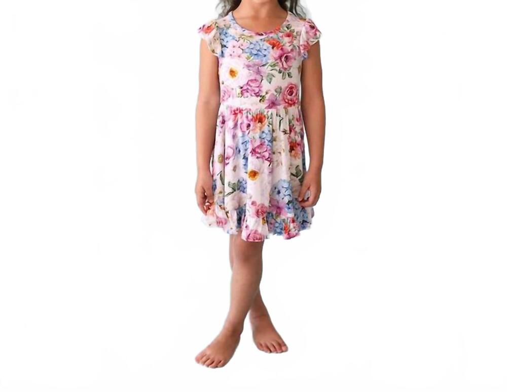 NEW POSH PEANUT girls cynthia ruffled twirl dress in multicolor